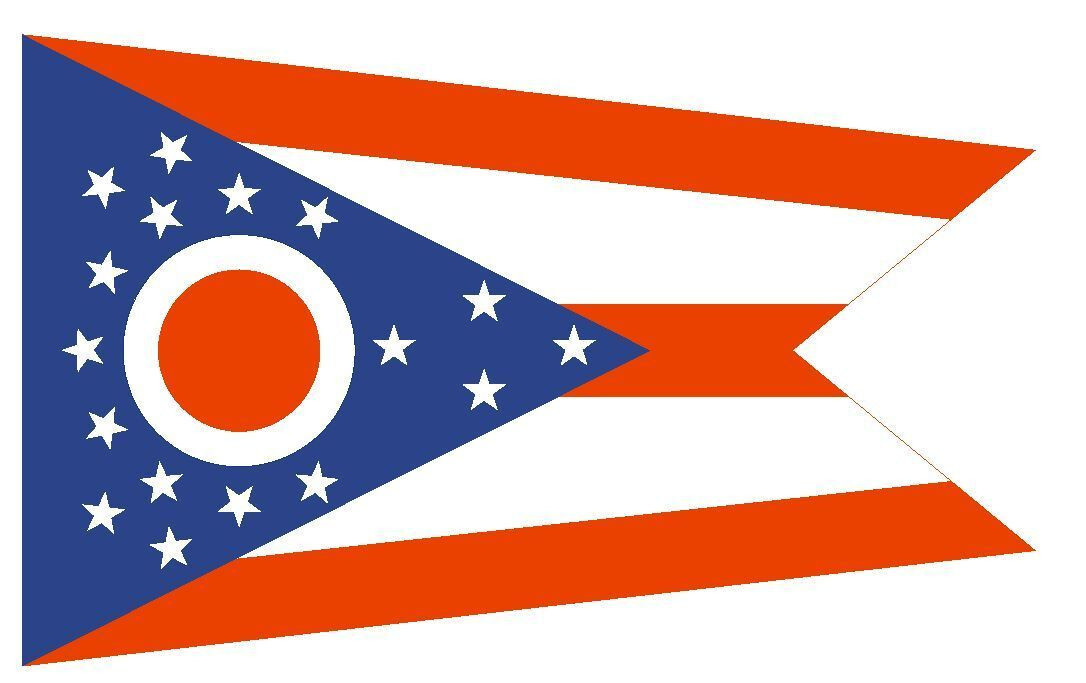 Ohio State Flag Sticker Decal F369 gallery