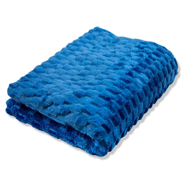 Blue Blanket Soft Plush Solid Color Blanket Cozy Warm Blue Blanket 50x60in gallery