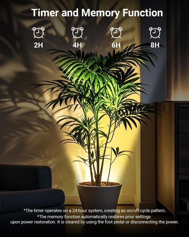 2 Pack Uplighting Indoor, LED Floor Can Lights with Remote and Timer, 3 Color... gallery