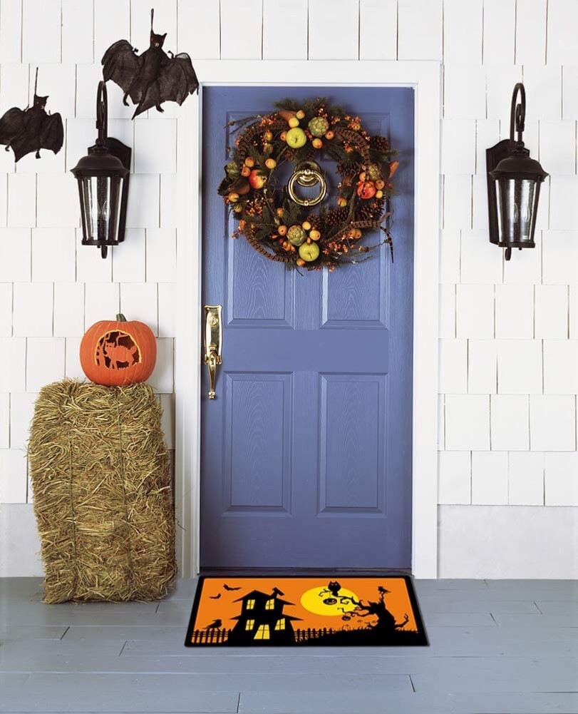 Halloween Doormat Non Slip Front Door Mat, Easy to Clean Low Profile Mat for Ent gallery
