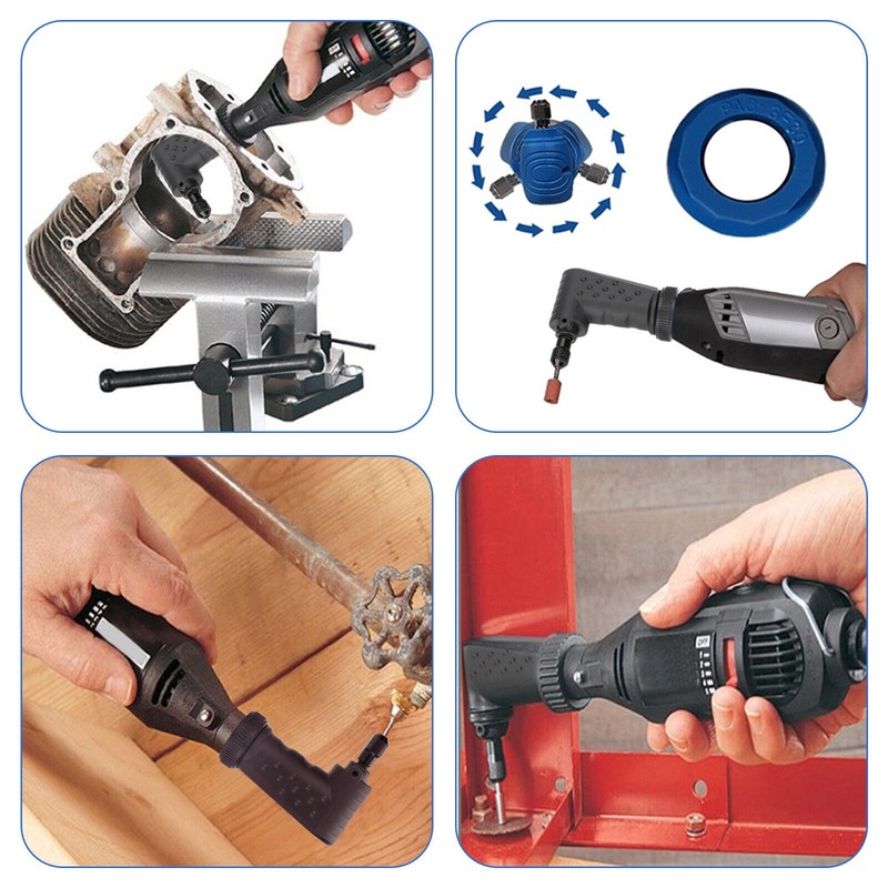 Right Angle Converter Adapter Part Rotary Tool Attachment For Dremel Accessory gallery