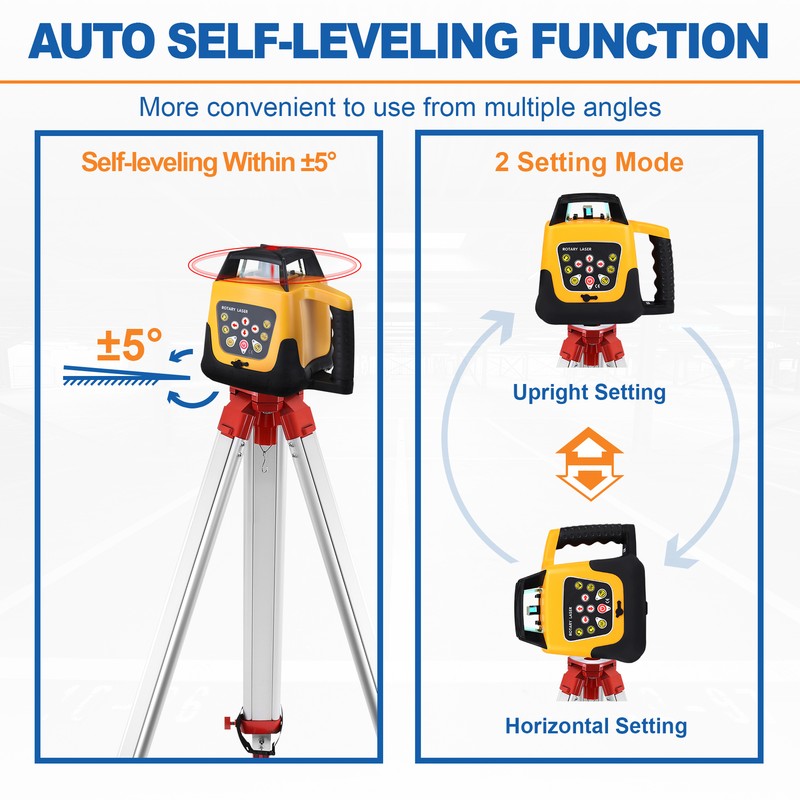 Self Leveling Laser Level Kit Green Beam/Red Beam 360 Rotary+Tripod+ Caliper gallery