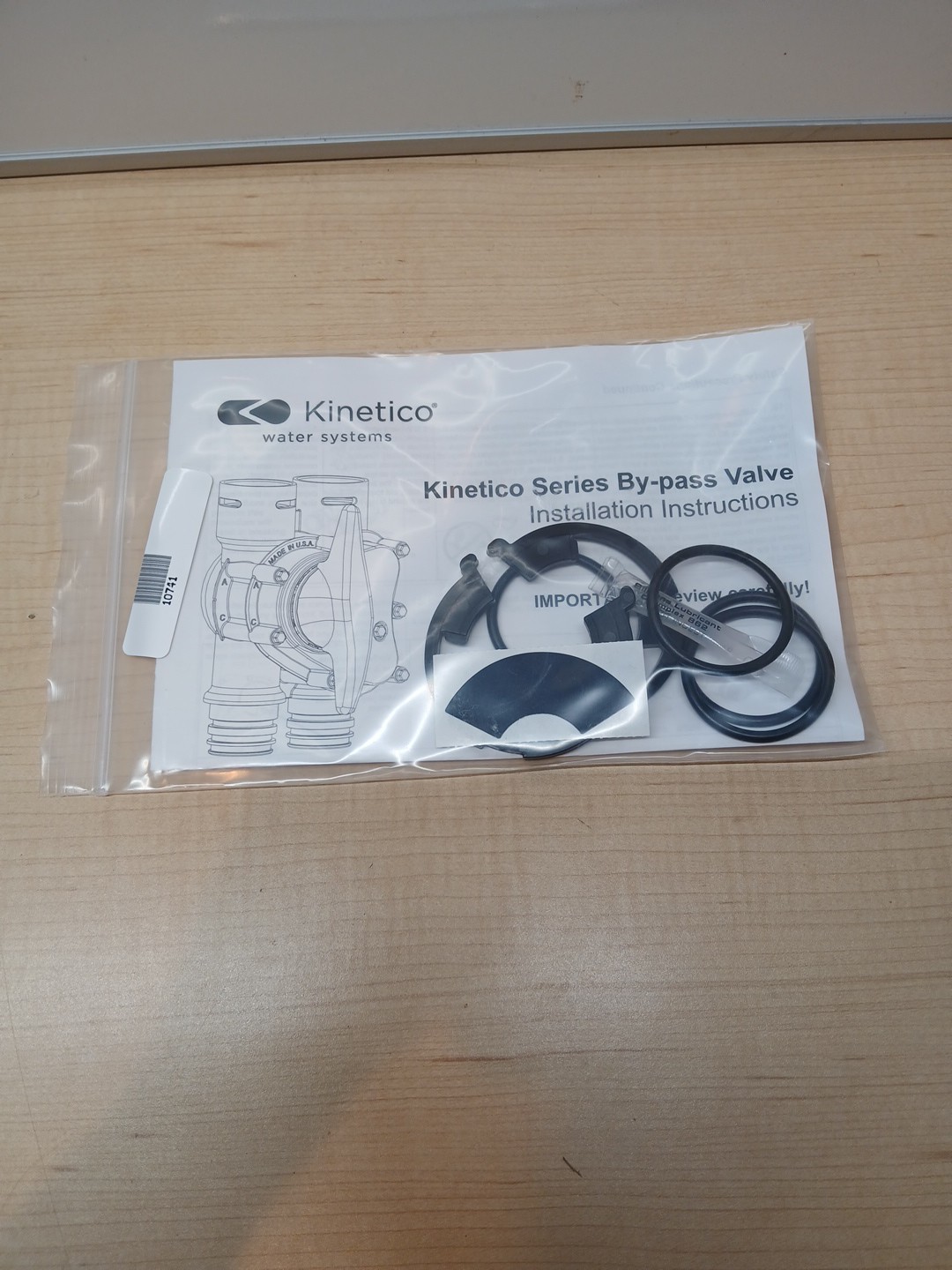 Kinetico mach Bypass Installation Instructions with o rings and clips gallery