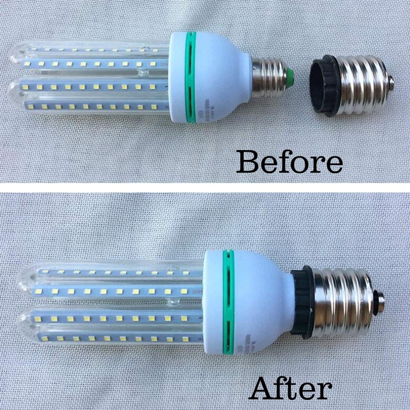 6pcs E39/e40 To E26/e27 Adapter Light Bulb Socket Converter gallery