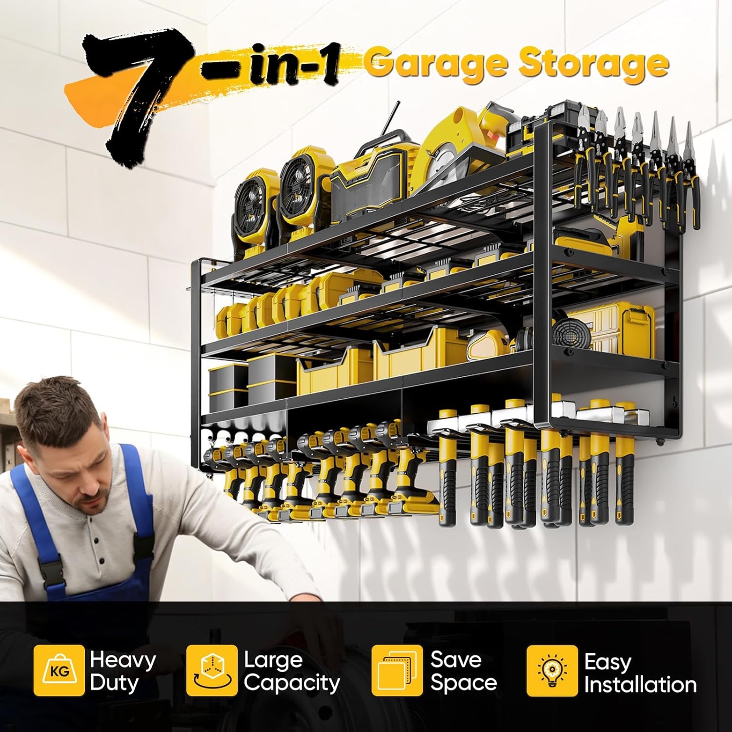 Cordless Drill Storage Rack 49 Inch 4 Layer 800lbs gallery