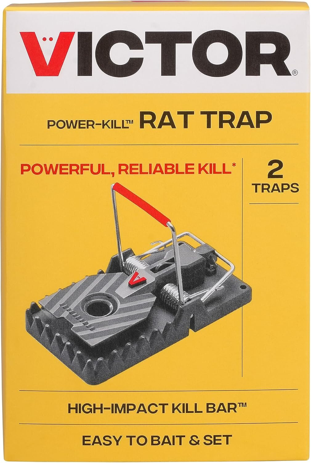 M144-2B Instant Power-Kill Easy Set Reusable Rat Trap - 2 Traps gallery