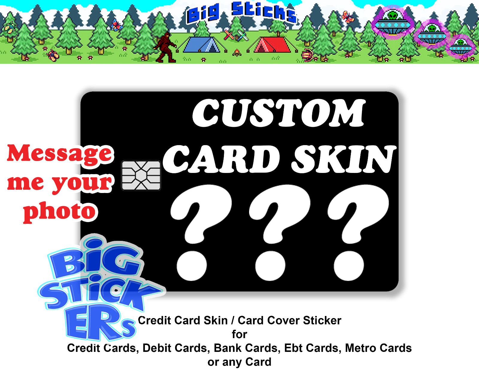 Personalized Photo Credit/Debit Card Skin Cover custom SMART Sticker Wrap Decal gallery