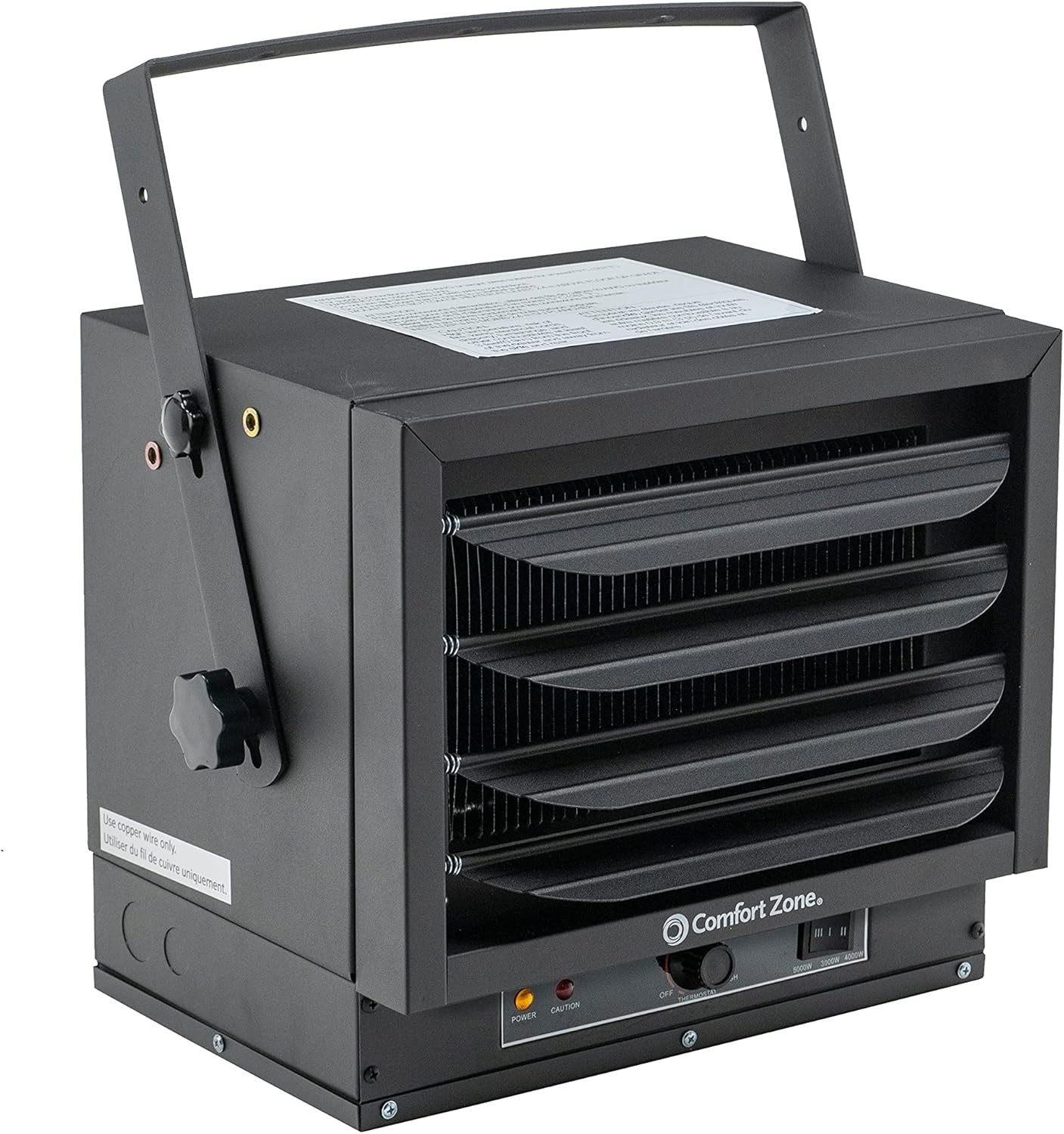 Hard-Wired Ceiling Mount Garage Electric Space Heater, Fan-Forced, 5,000 watt, 2 gallery