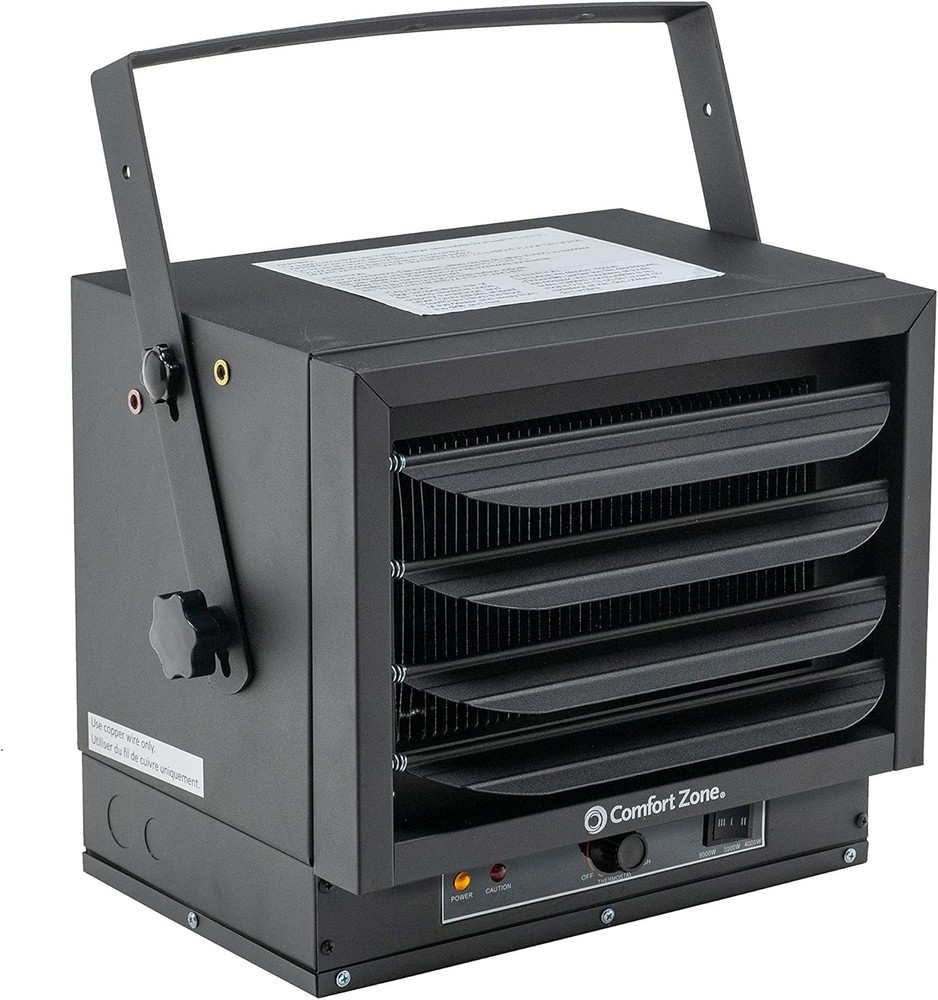 Hard-Wired Ceiling Mount Garage Electric Space Heater, Fan-Forced, 5,000 watt, 2