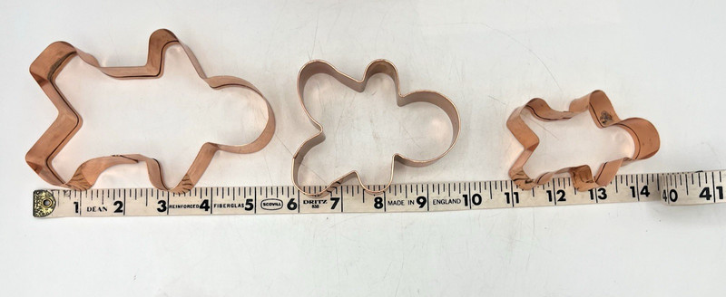 7 Gingerbread Cookie Cutters Stainless Steel Copper Plastic Variety Holiday gallery
