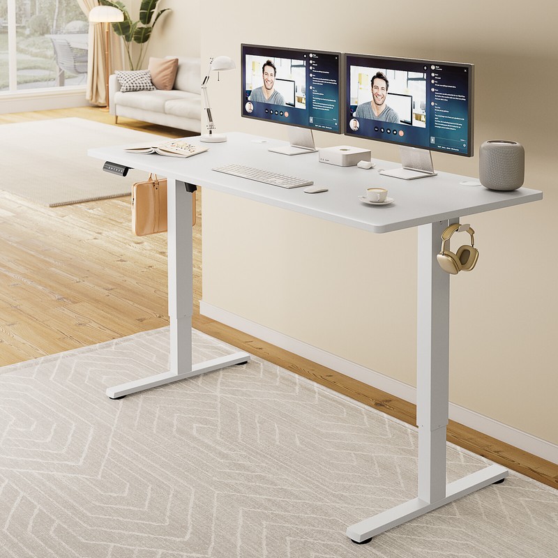 Height Adjustable Electric Standing Desk Computer Table - 40/48/55/63x24in Sizes gallery