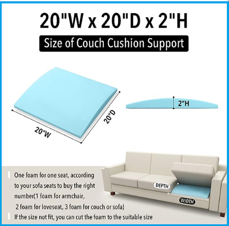 Couch Sofa Cushion Support for Sagging Seat Curve Furniture Seat Under Cushio.** gallery