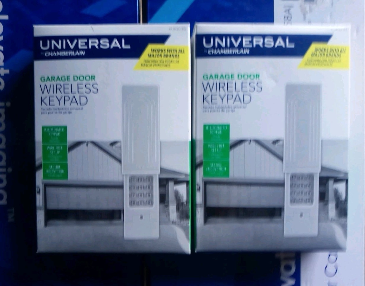Chamberlain KLIK2U-P2 Universal Wireless Garage Door Keypad NEW gallery
