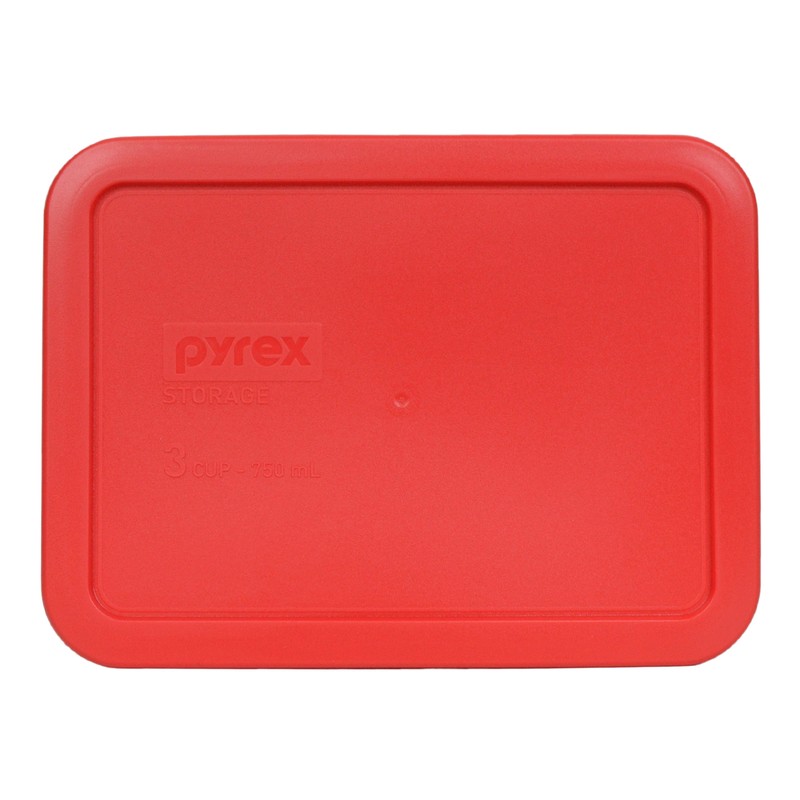 Pyrex 7210-PC Red Rectangle Plastic Storage Replacement Lid Cover (2-Pack) gallery