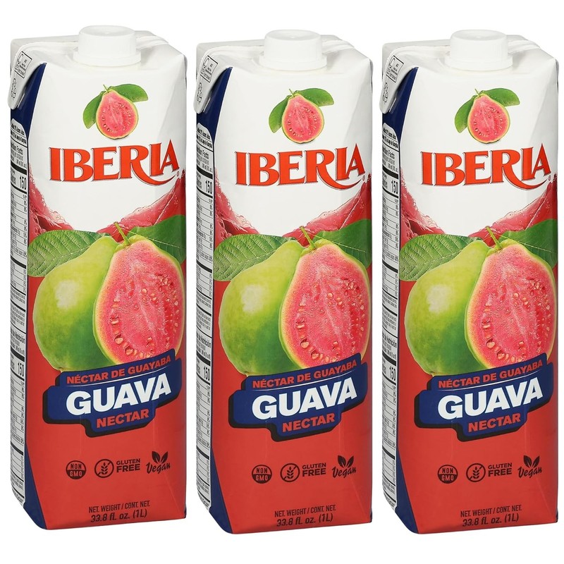 Versatile Guava Nectar (33.8 fl oz) Pack of 3 - Healthy, No High Fructose Syrup gallery
