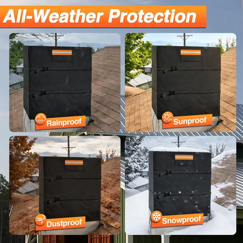 Down Draft Evaporative Cooler Cover for 34"W x 34"D x 36"H Heavy Duty 420D gallery
