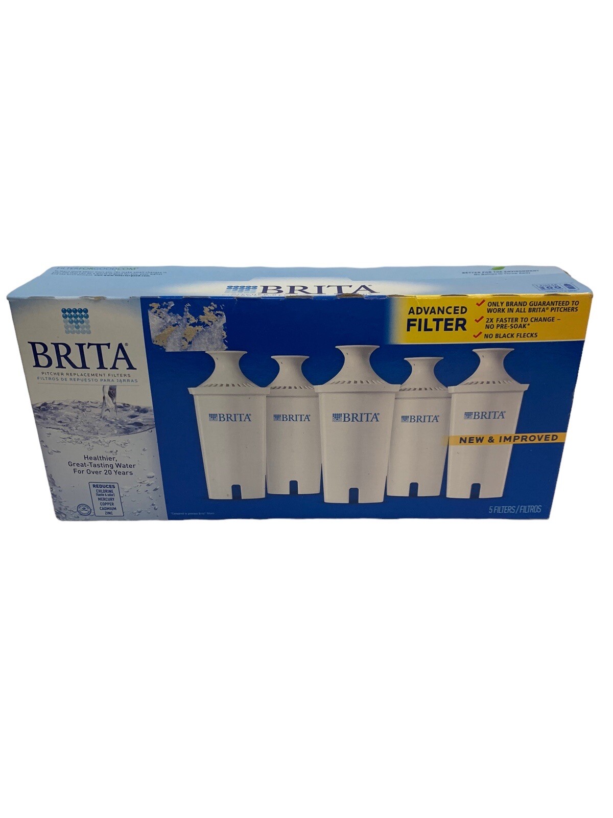 Brita Pitcher Replacement Filters Box of 5 Count #0B03 New Sealed gallery
