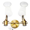Capital Lighting 142421 Mila 2 Light 14" Wide Bathroom Vanity Light - Aged Brass gallery