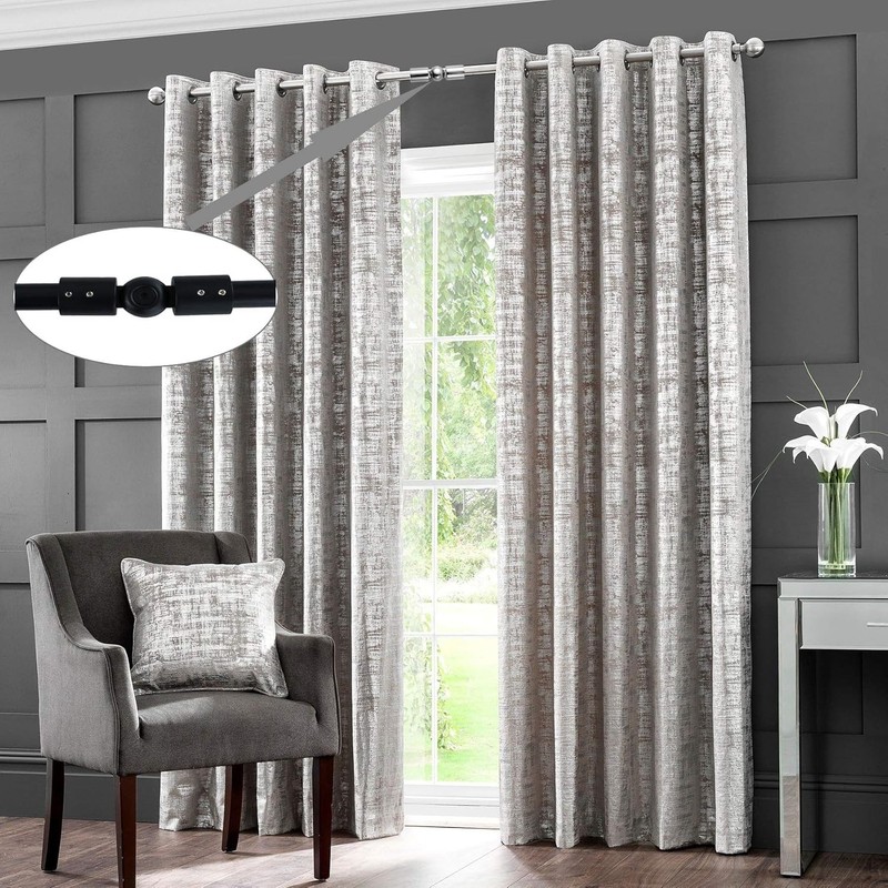 Window Corner Curtain Rod Connector Set of 2, Adjustable Curtains Rods Connector gallery