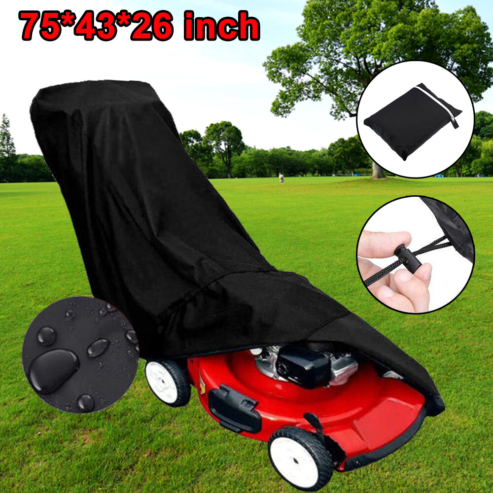 Waterproof Lawn Mower Cover UV Protector Heavy Duty for Push Mower Universal Fit gallery