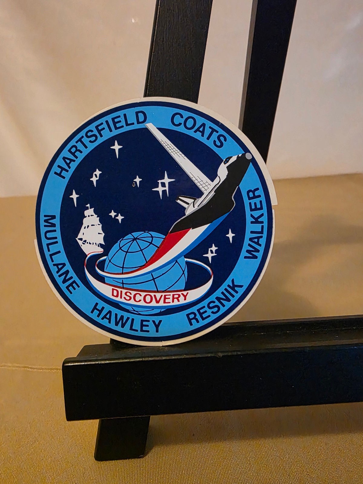 STS-41-D Space Shuttle Discovery Sticker 3 1/2 inch gallery