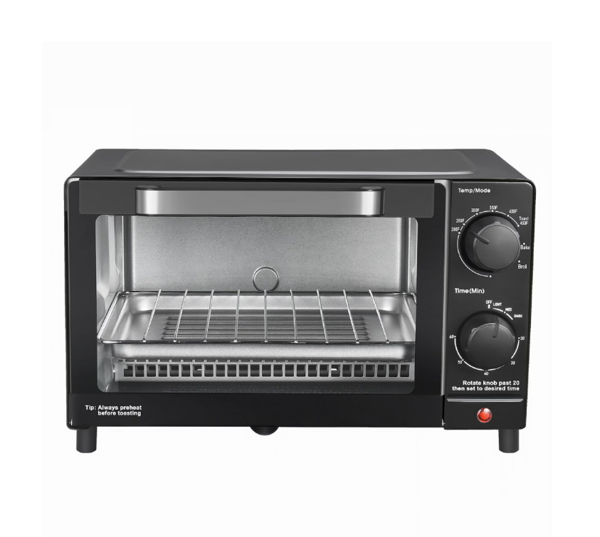 Mainstays 4 Slice Toaster Oven 3 Settings Includes Baking Rack Pan Black gallery