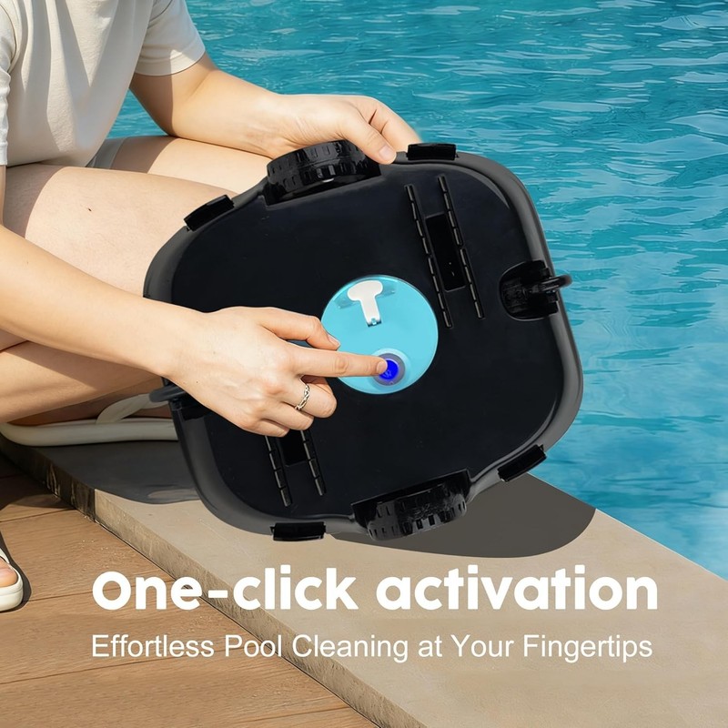 Robotic Pool Cleaner, Cordless Pool Vacuum with Powerful Suction,120-Min gallery