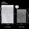 Fenshine 100Pcs Large Tea Bag - 4" x 6" 100pcs Non-Woven Fabrics, White gallery