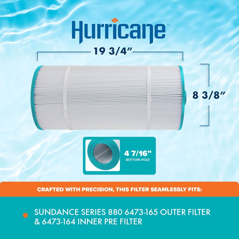 Hurricane Replacement Spa Filter Cartridge for Sundance Series 880 6473-165 gallery