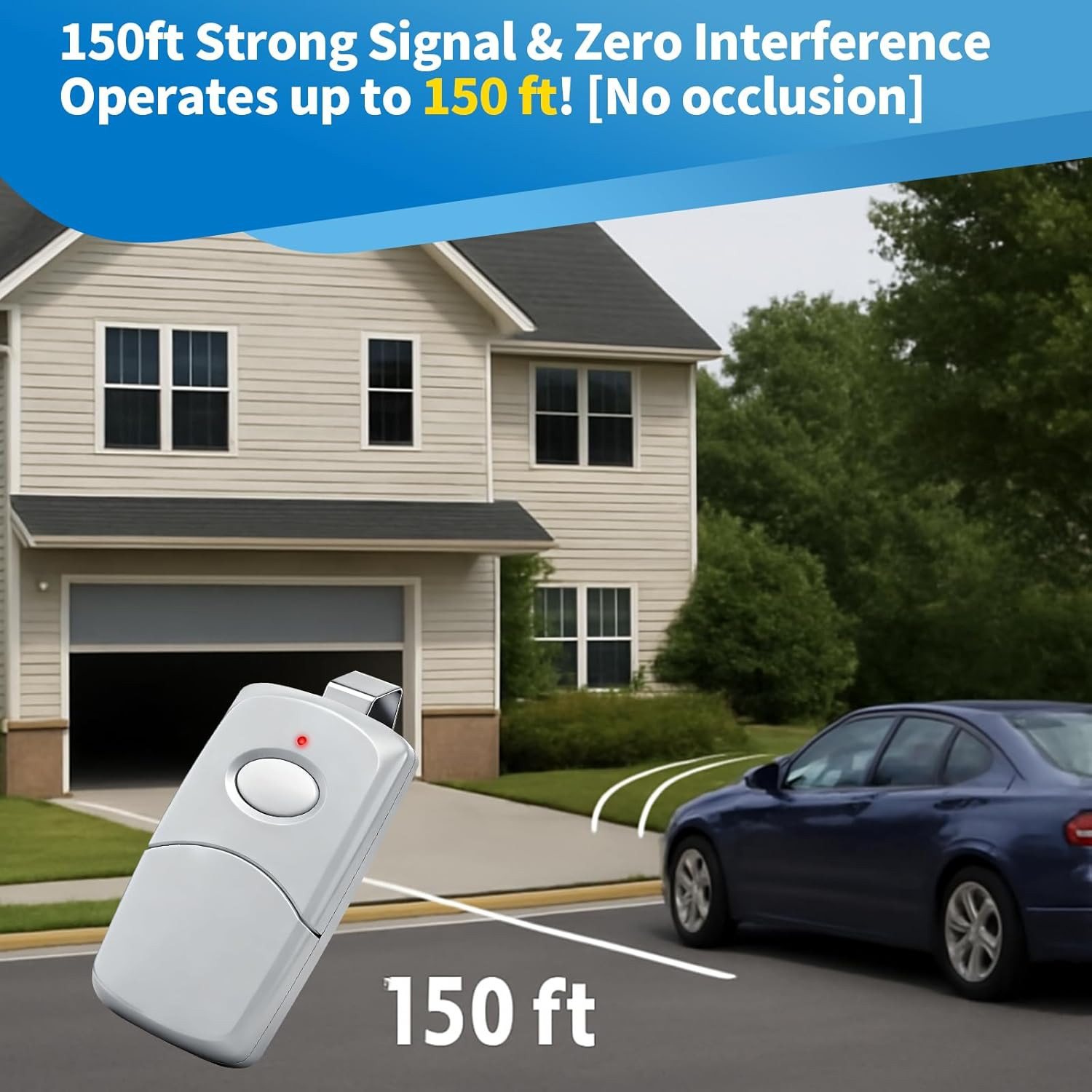2 for 10 Dip Switch Multicode Gate Opener Remote 300Mhz,Compatible with 10 Digit gallery