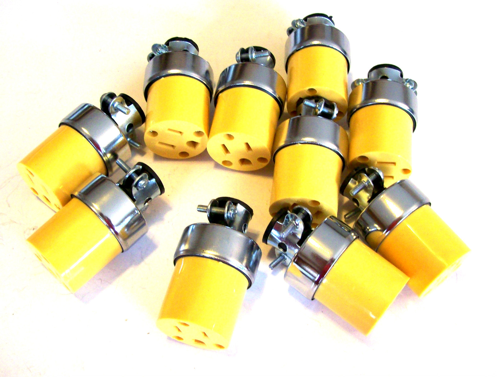10 EXTENSION POWER CORD REPLACEMENT PLUG REPAIR ENDS FEMALE 125V 15 AMP gallery