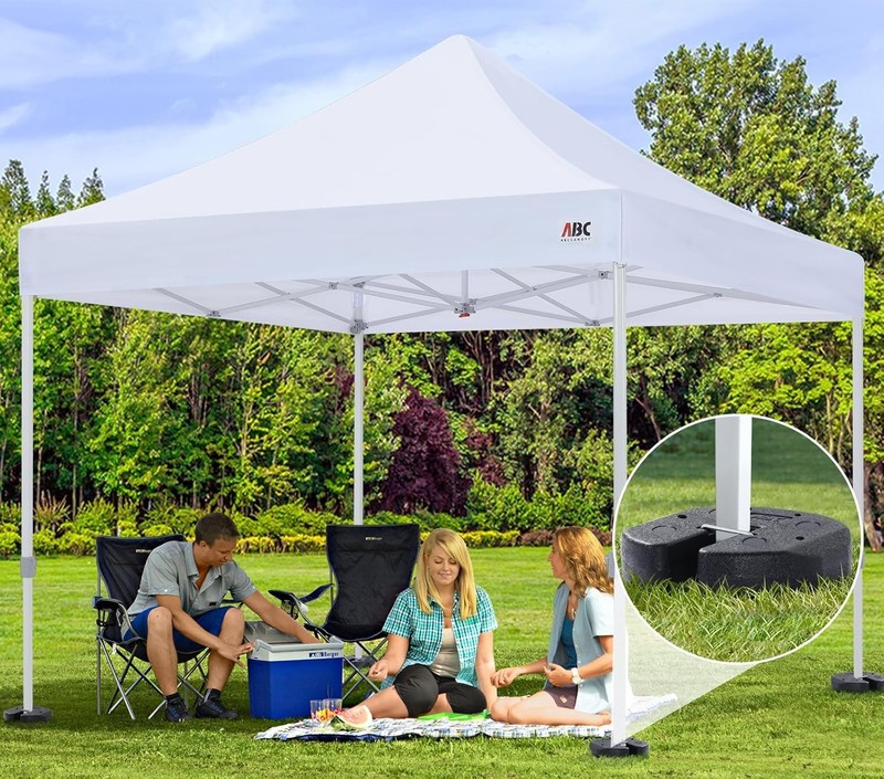 Sturdy 4-Pack Canopy Weights - 27LB Wind-Resistant Design for Tents & Umbrellas gallery