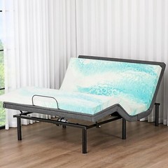 Full Size Adjustable Bed Frame Ergonomic Electric Bed Base with Wireless Remote