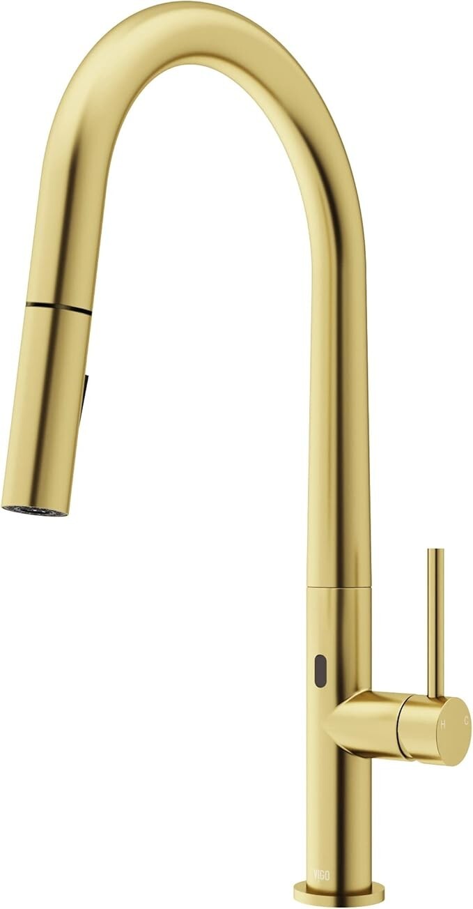 Vigo Greenwich Kitchen Faucet Touchless Sensor Pull Down Sprayer VG02029MGS gallery