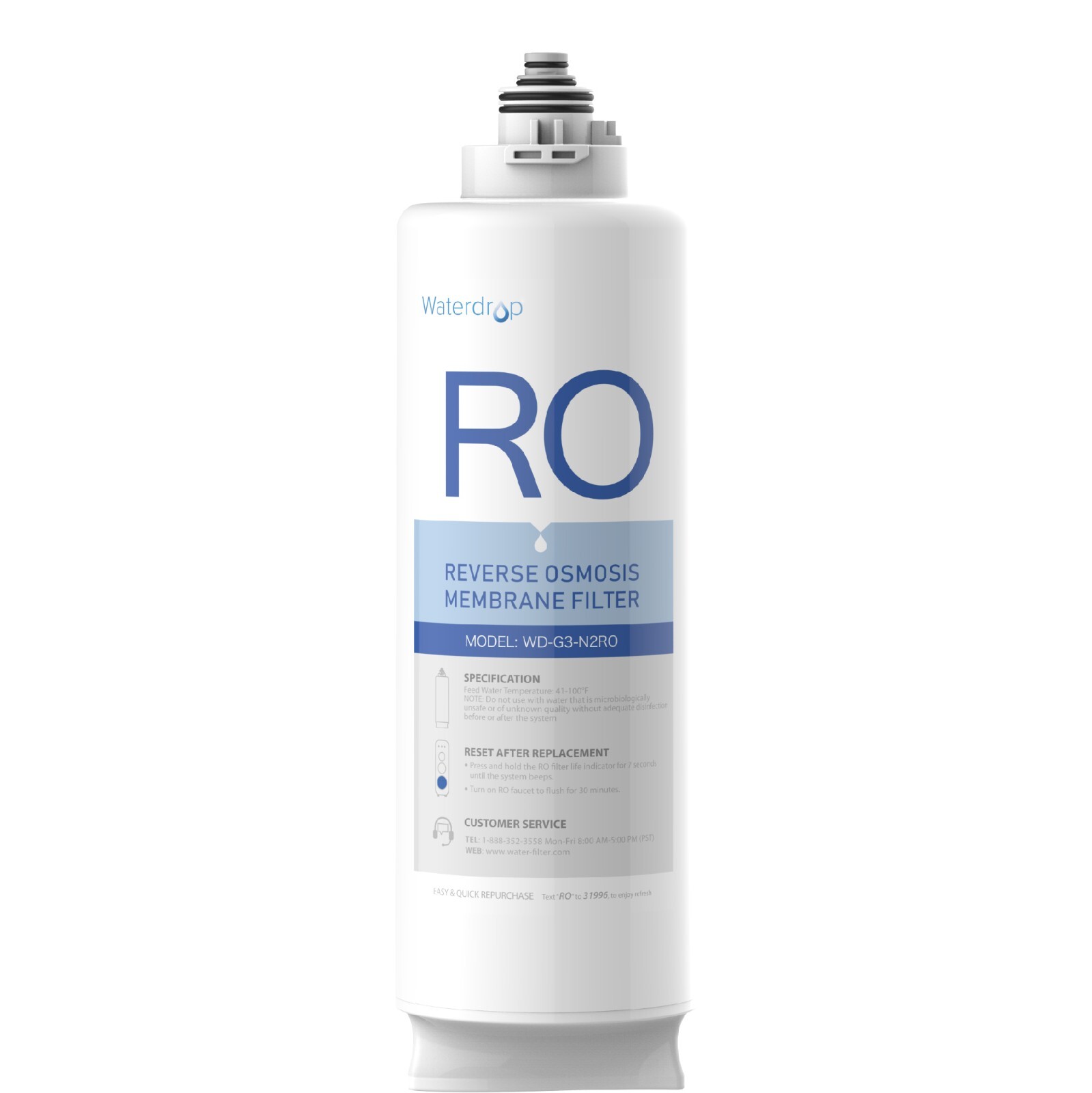 Waterdrop WD-G3-N2RO Filter, Replacement for WD-G3-W Reverse Osmosis System gallery