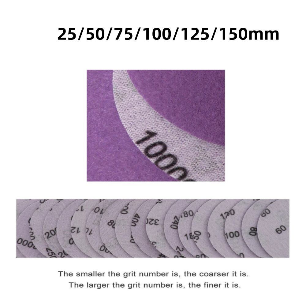 Sanding Discs Wet&Dry Sanding Pads Hook & Loop Sandpaper 25/50/75/100/125/150mm gallery