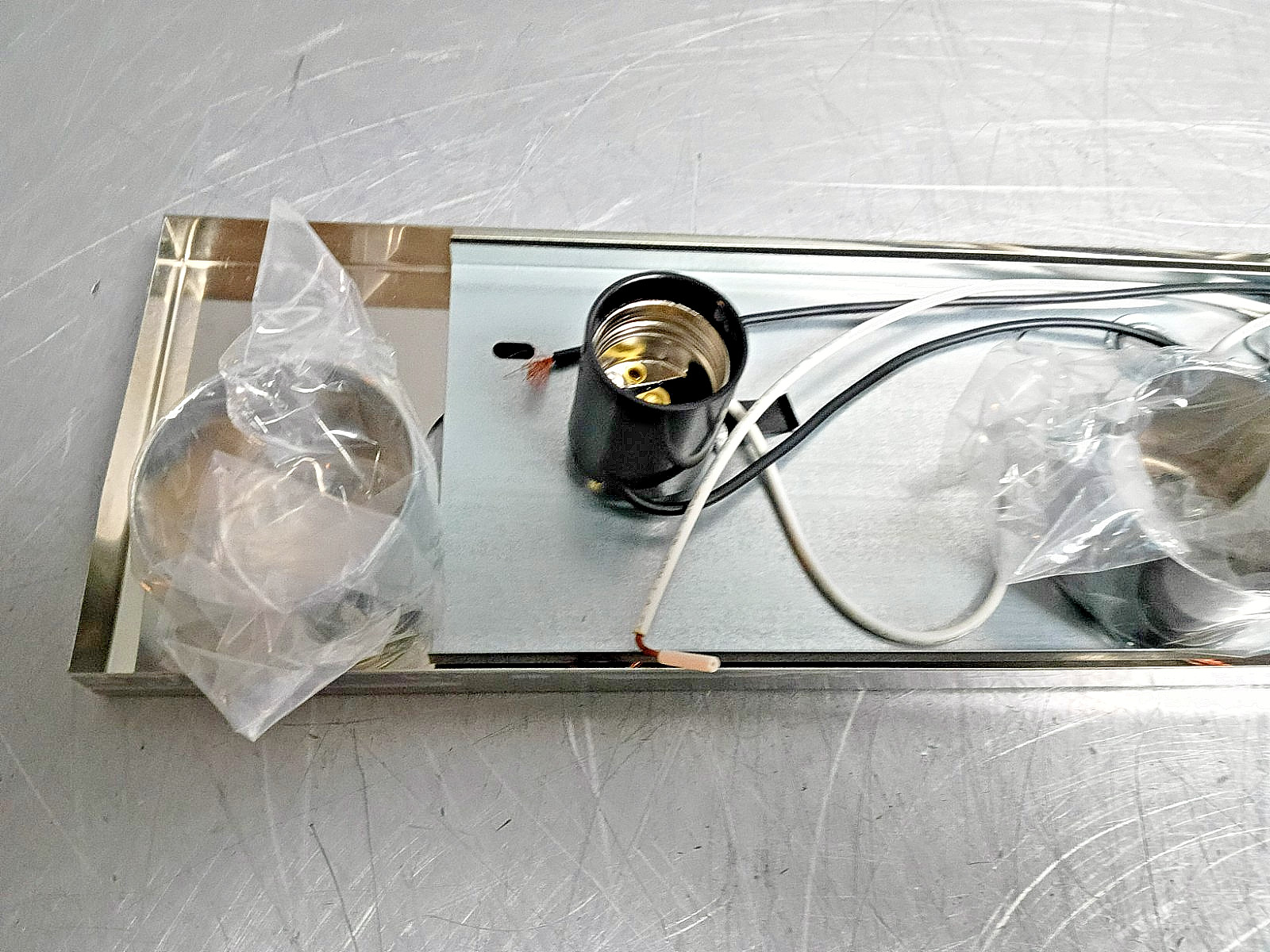 VOLUME LIGHTING 1023-3 3-LIGHT BATH, CHROME, 18"W X 4-1/2"H X 2-1/4"E gallery