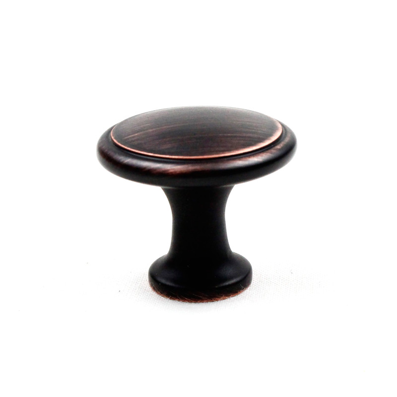25 Pack Round Disk Knobs *Oil Rubbed Bronze* Kitchen Bath Cabinet Pull Handles gallery