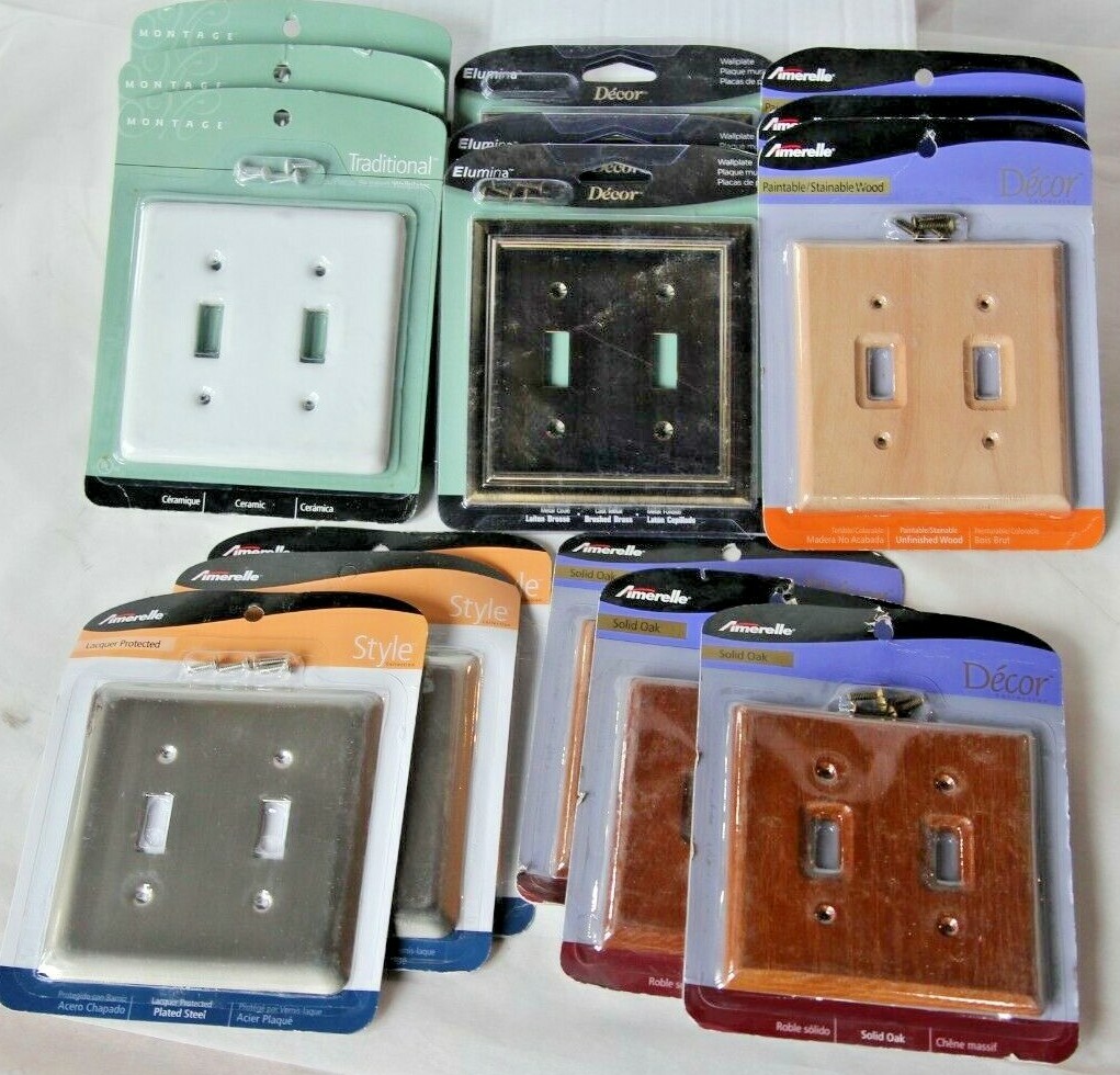 Double Toggle Wall Light Switch Plate Cover, Decor, Style & Traditional gallery