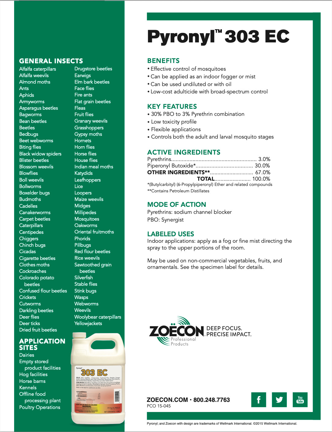 Pyronyl 303 EC 55 Gallon Drum- Fogging Insecticide gallery