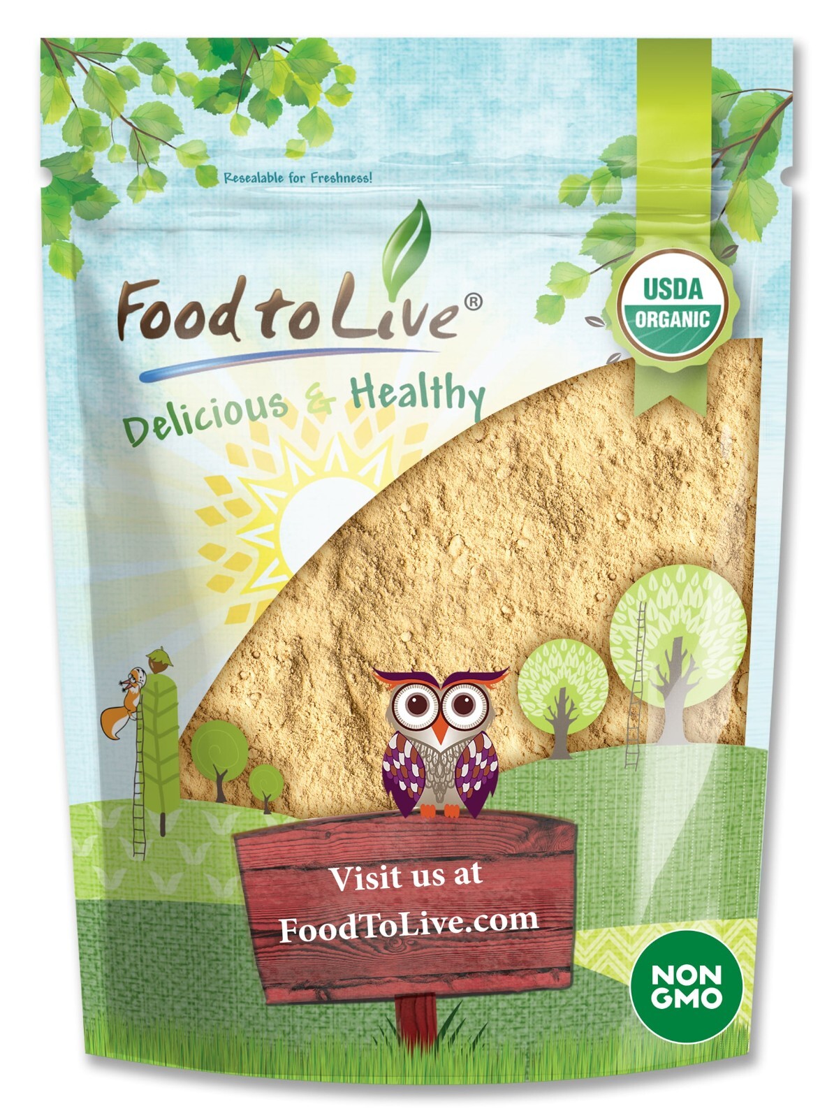 Organic Yellow Maca Powder – Non-GMO, Kosher, Raw, Vegan – by Food to Live gallery