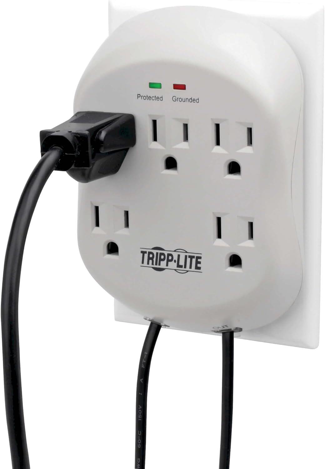 Tripp Lite 5 Outlet Surge RJ11 Protector Power Strip Direct Plug-in SK5TEL-0 gallery