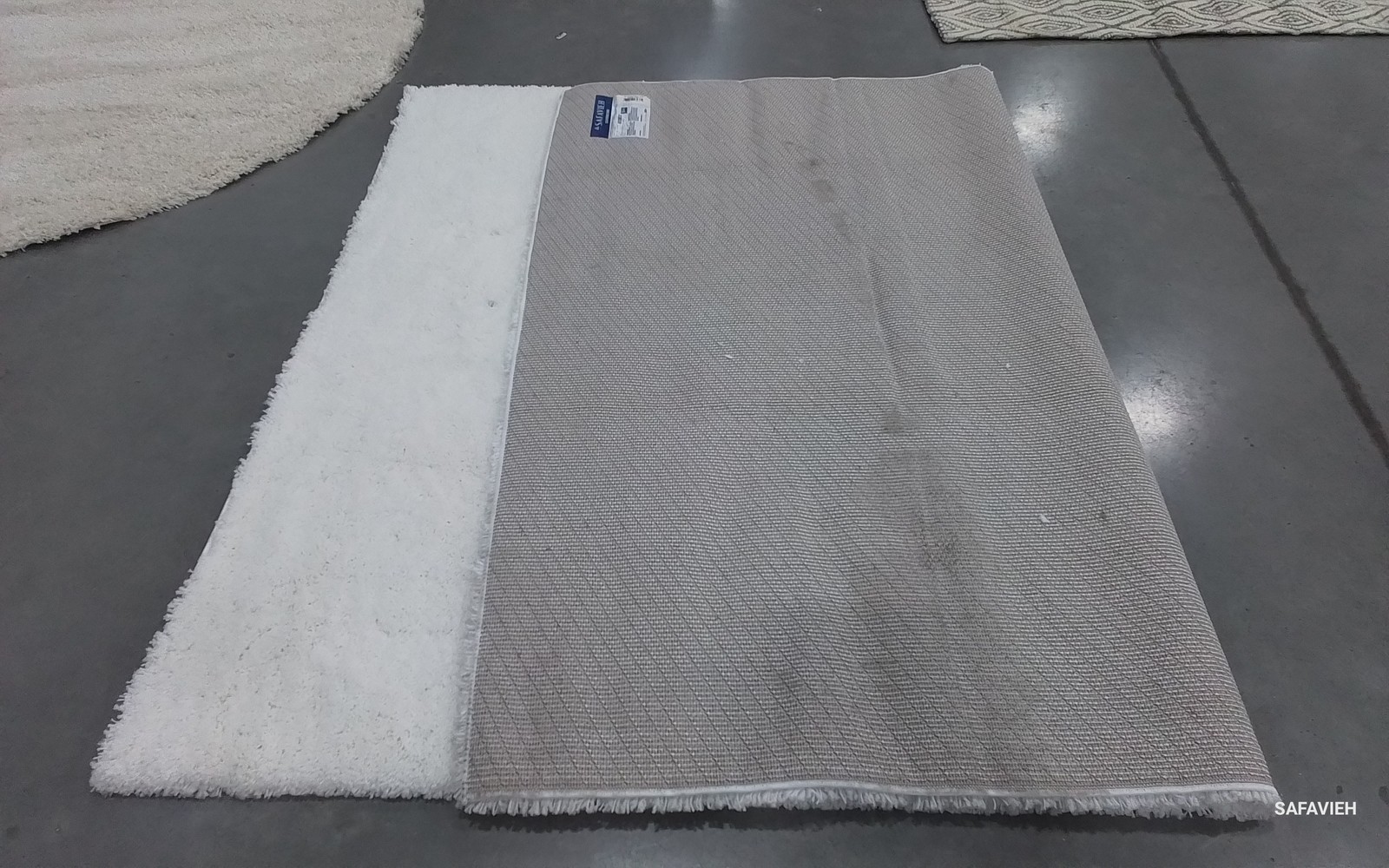 WHITE 6'-7" x 9'-6" Back Stain Rug, Reduced Price 1172802668 SG151-1010-7 gallery