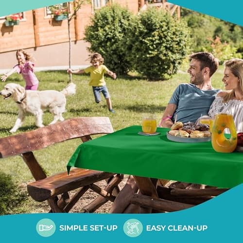 Party Solids Plastic Table Cover Roll 40" X 300' Table 300 Feet Emerald Green gallery