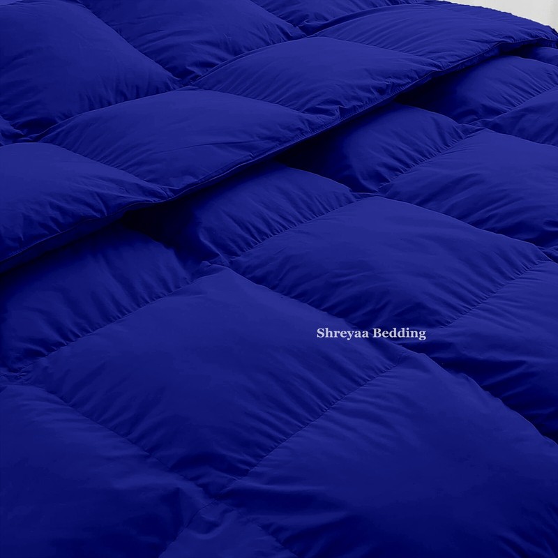 Lovely Down Alternative Comforter & Bedding Sets Royal Blue Solid Choose Item gallery