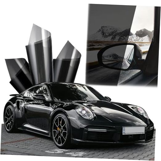 Black Ceramic Window Roll Tint Solar Film 35in x 15ft 15% Percent Vlt gallery