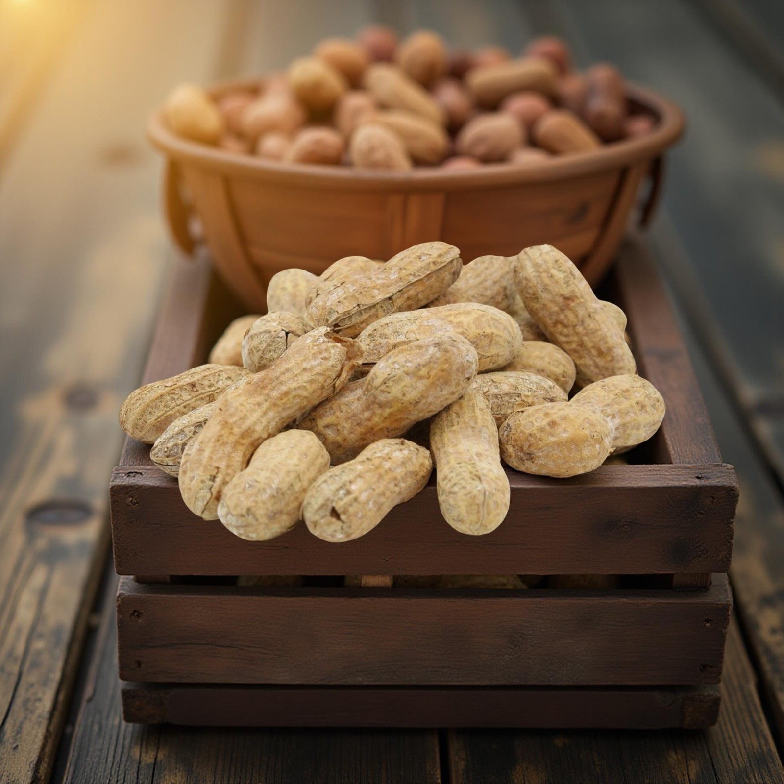 Salted Roasted Peanuts In Shells, Freshly Harvested, 100% US Grown, 1 Lb Tub gallery