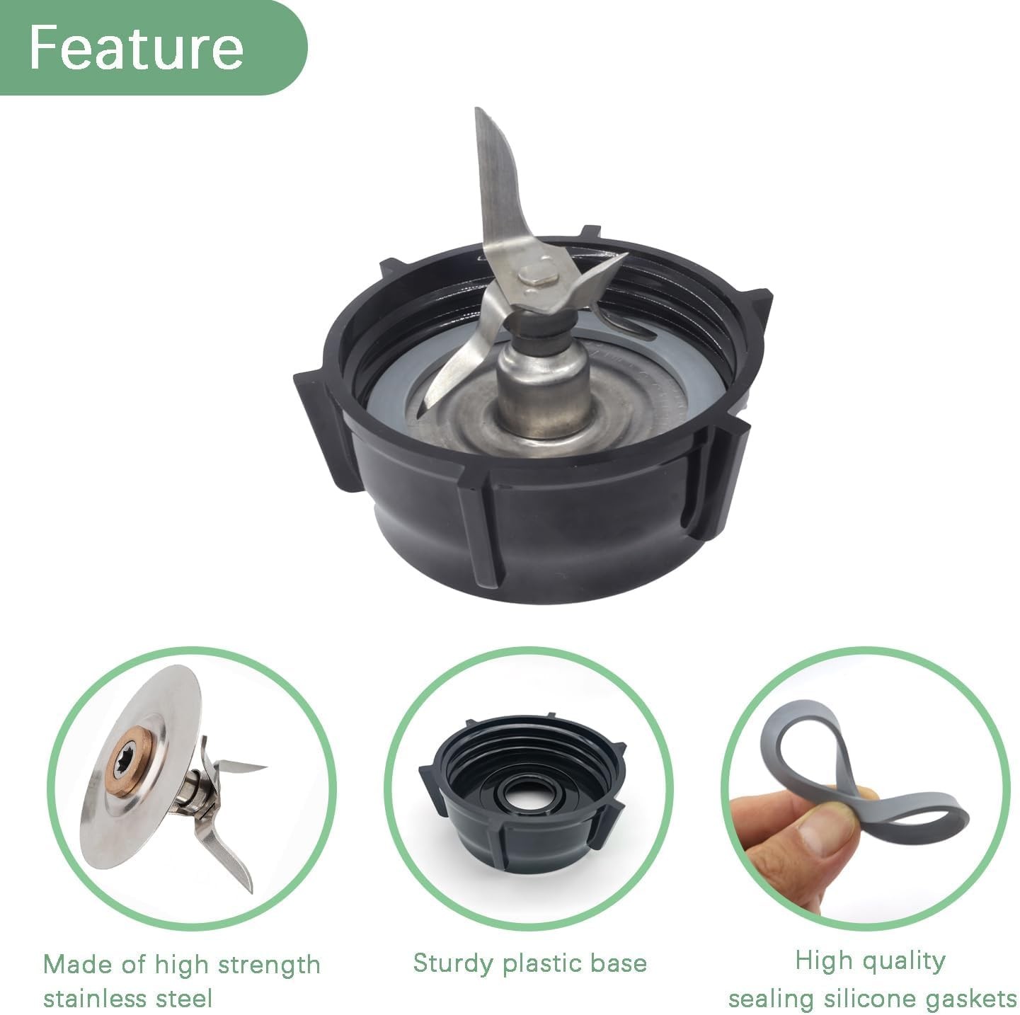for Oster Blender Replacement Parts Ice Blade with Jar Base Cap and... gallery