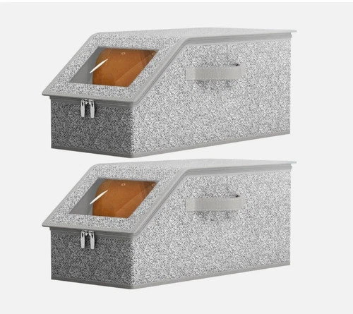 Stackable Baseball Cap Storage Organizer – Large Capacity Hat Box with Lid gallery