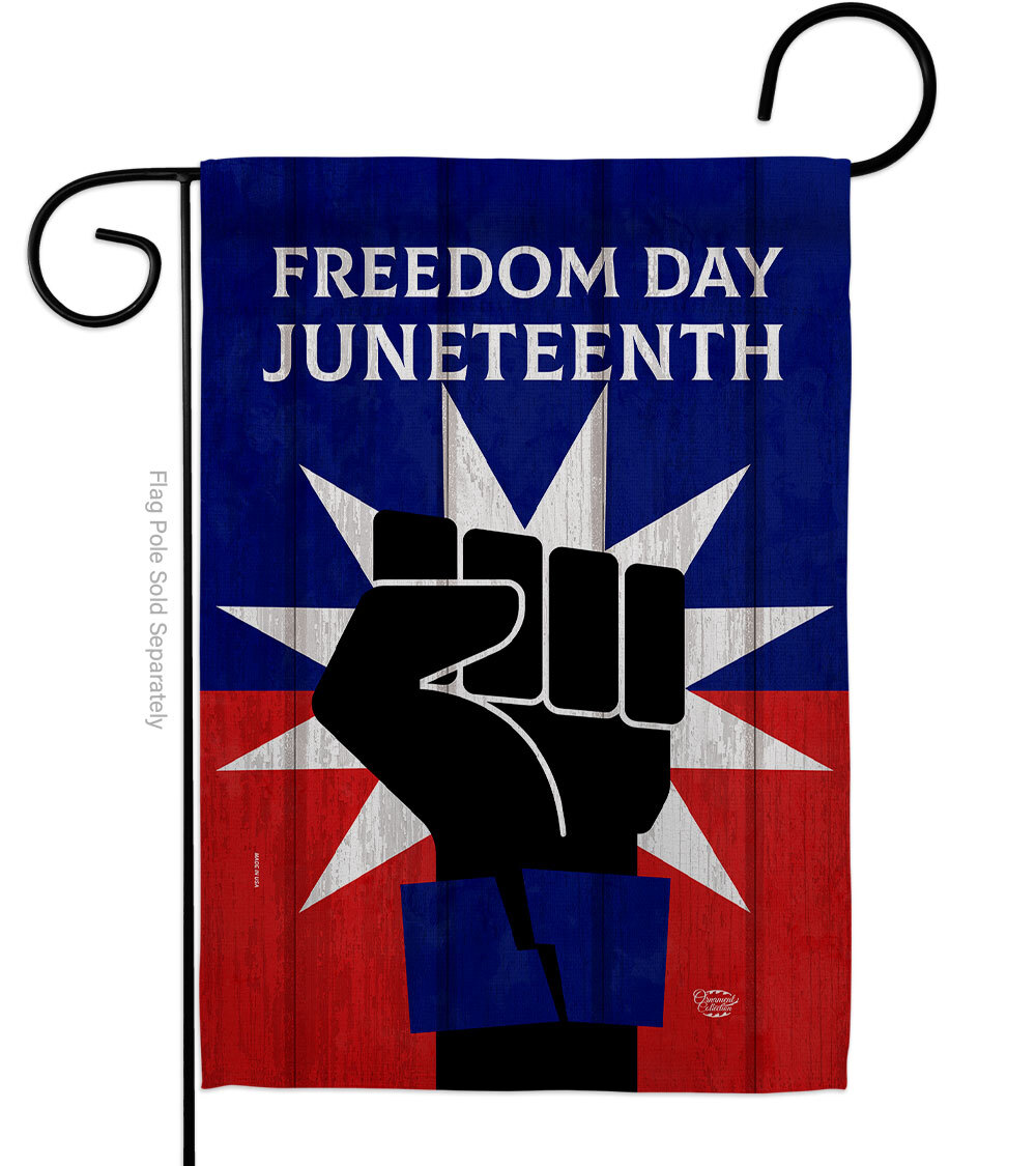 Junetteenth Garden Flag Black History Juneteenth Decorative Yard House Banner gallery